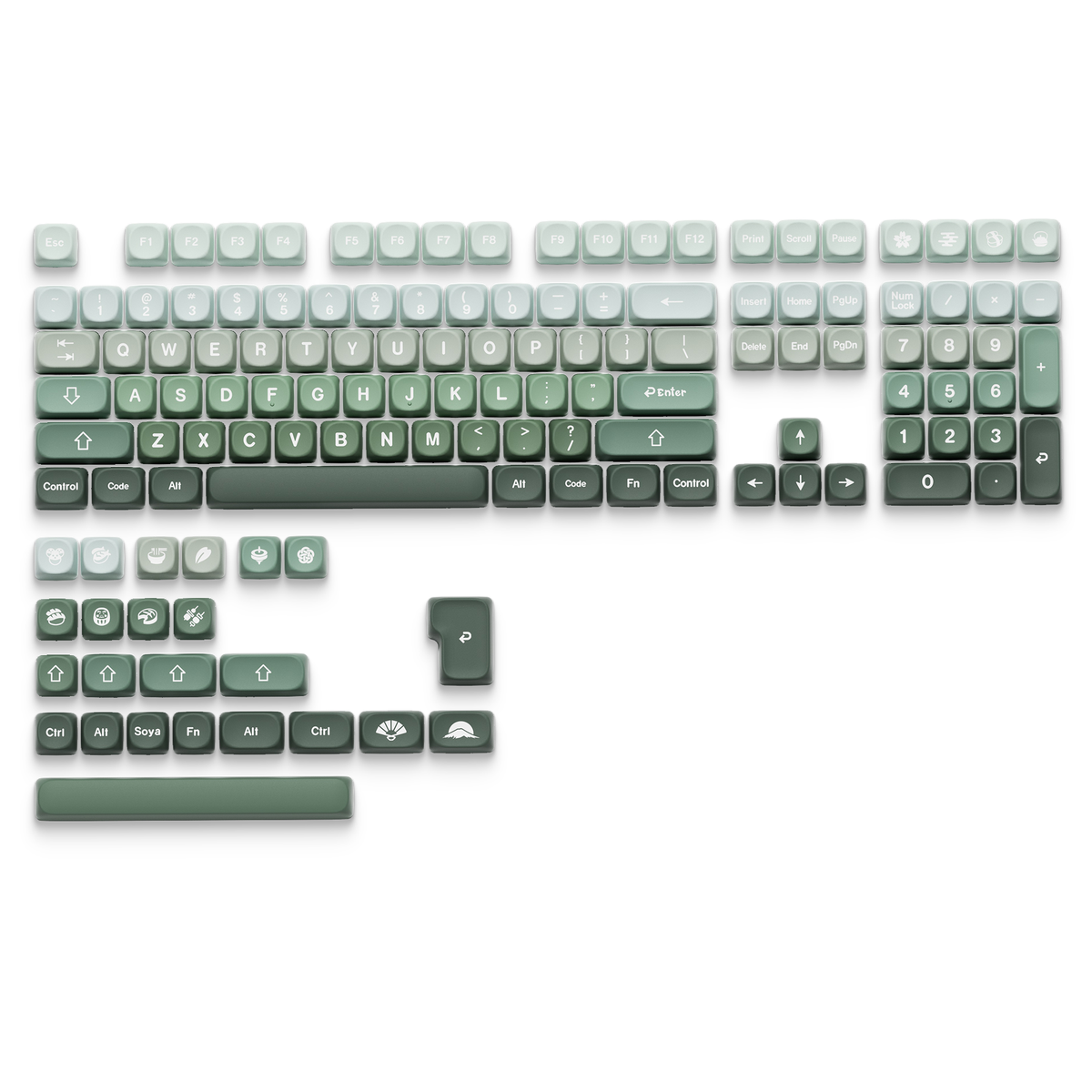 ♡MＯＡ♡ XVX Wagashi Series MOA Profile Dye-Sub PBT Keycap Set 132-Key
