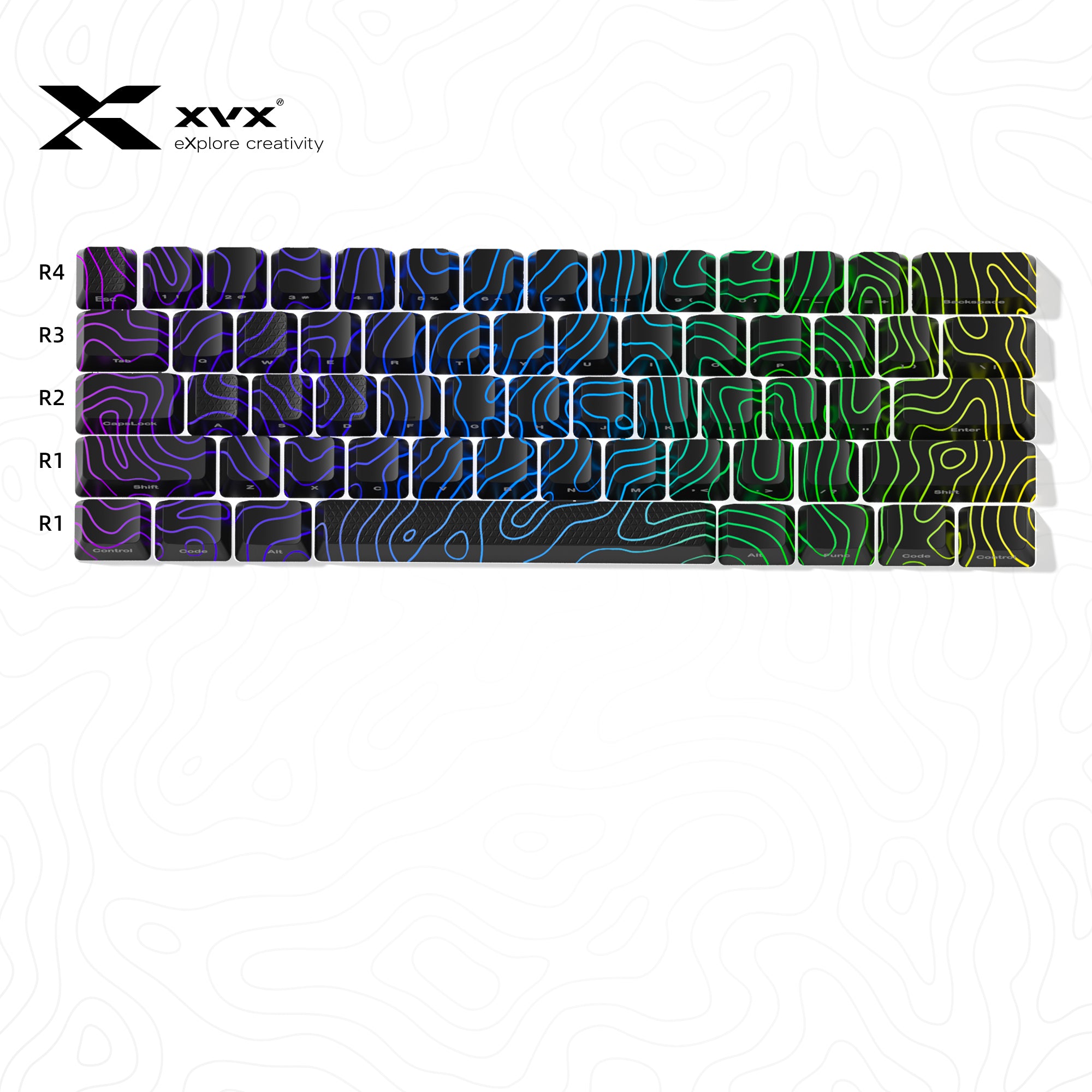 XVX Topographic New Version Pattern Shine-Through OEM Profile IMD-Tech ...