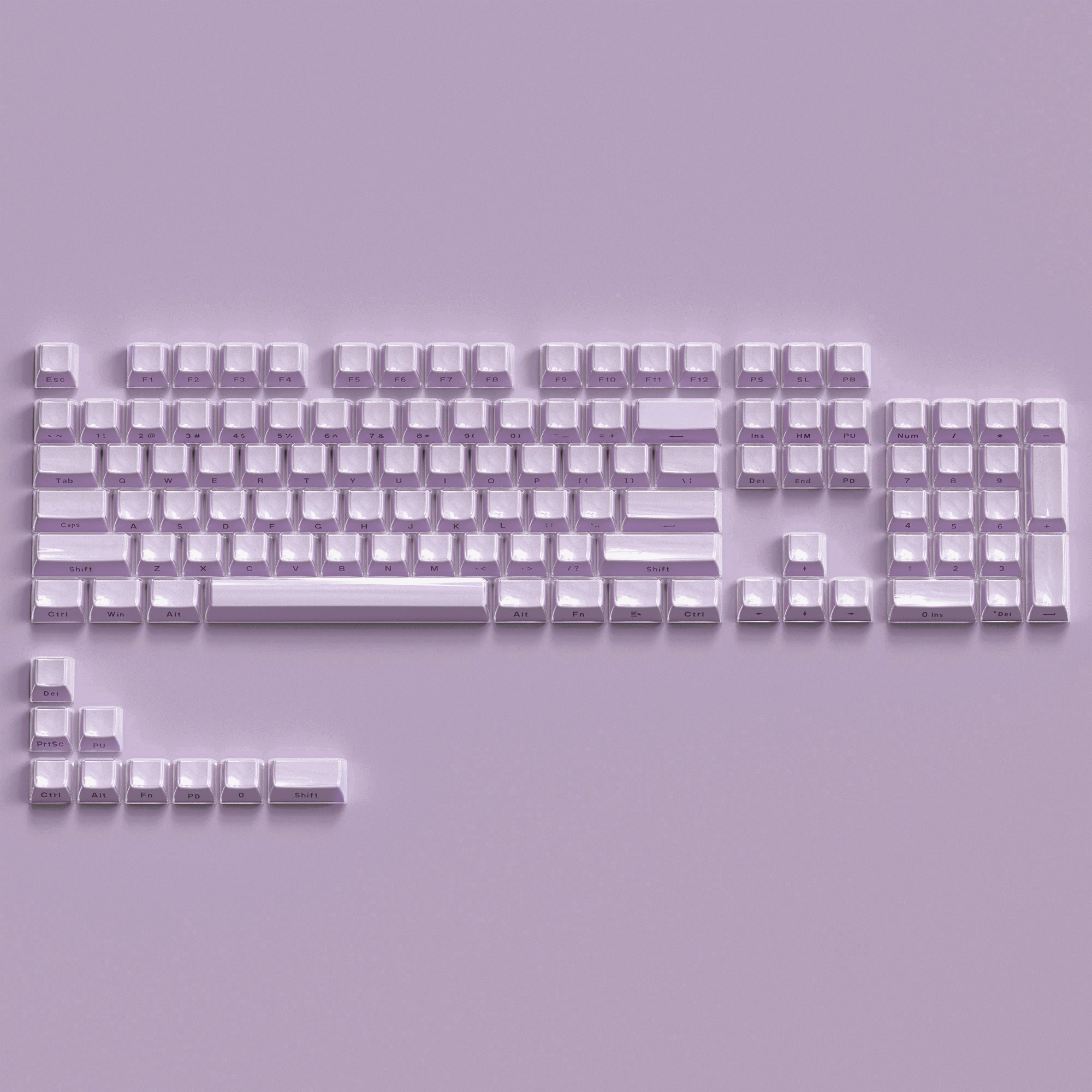XVX Jelly Side-Printed Translucent Double-Shot OEM Profile 113-Key Keycap Set XVX Keyboard Channel