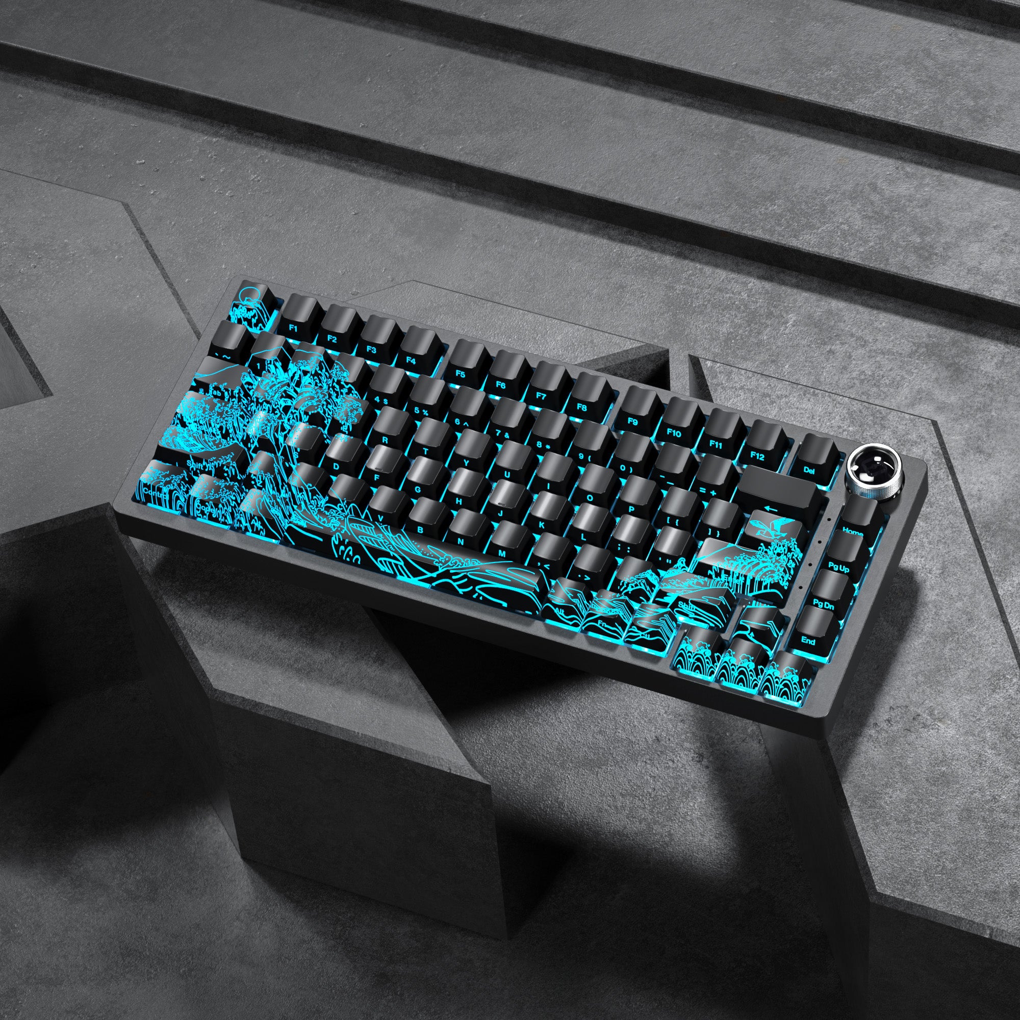 ✮☆Chappy★✡様 XVX Wave of Kanagawa Version Pattern Shine-Through OEM Profile IMD