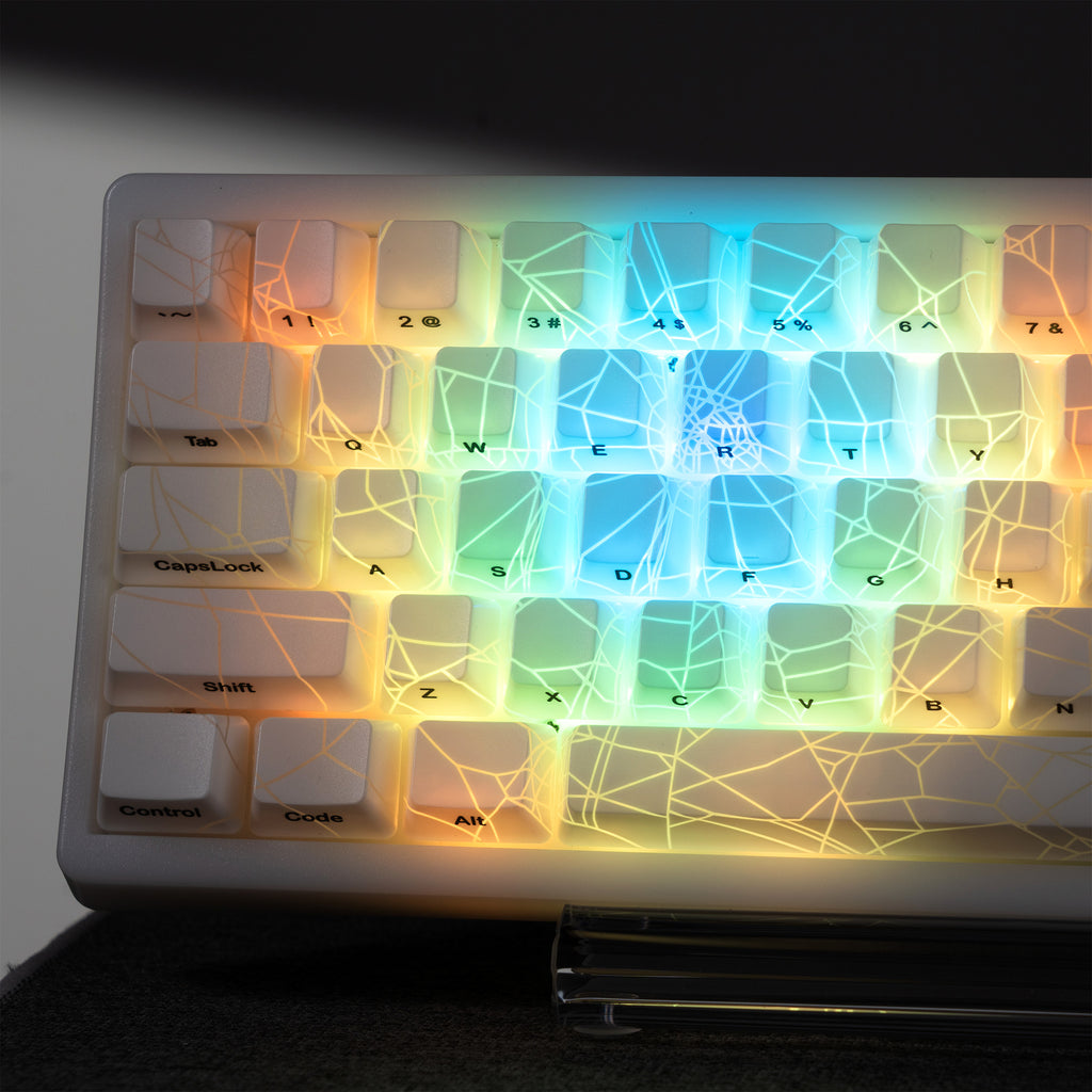 Web Key XVX IMD Spider Web Shine-Through OEM Profile 118-Key Keycap Set