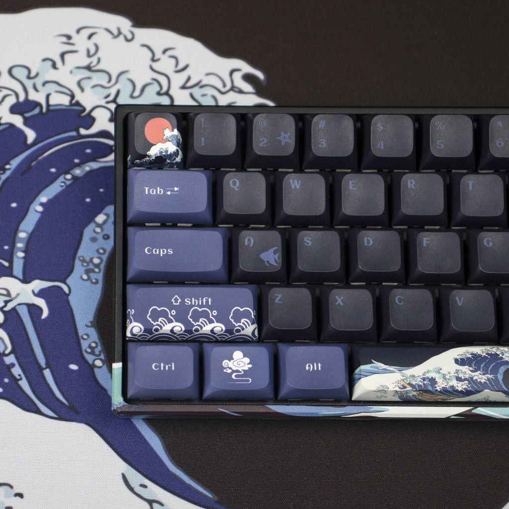 XVX M61 Kanagawa Hot-swappable 61 Keys Wired/Wireless Mechanical Keyboard - xvxchannel