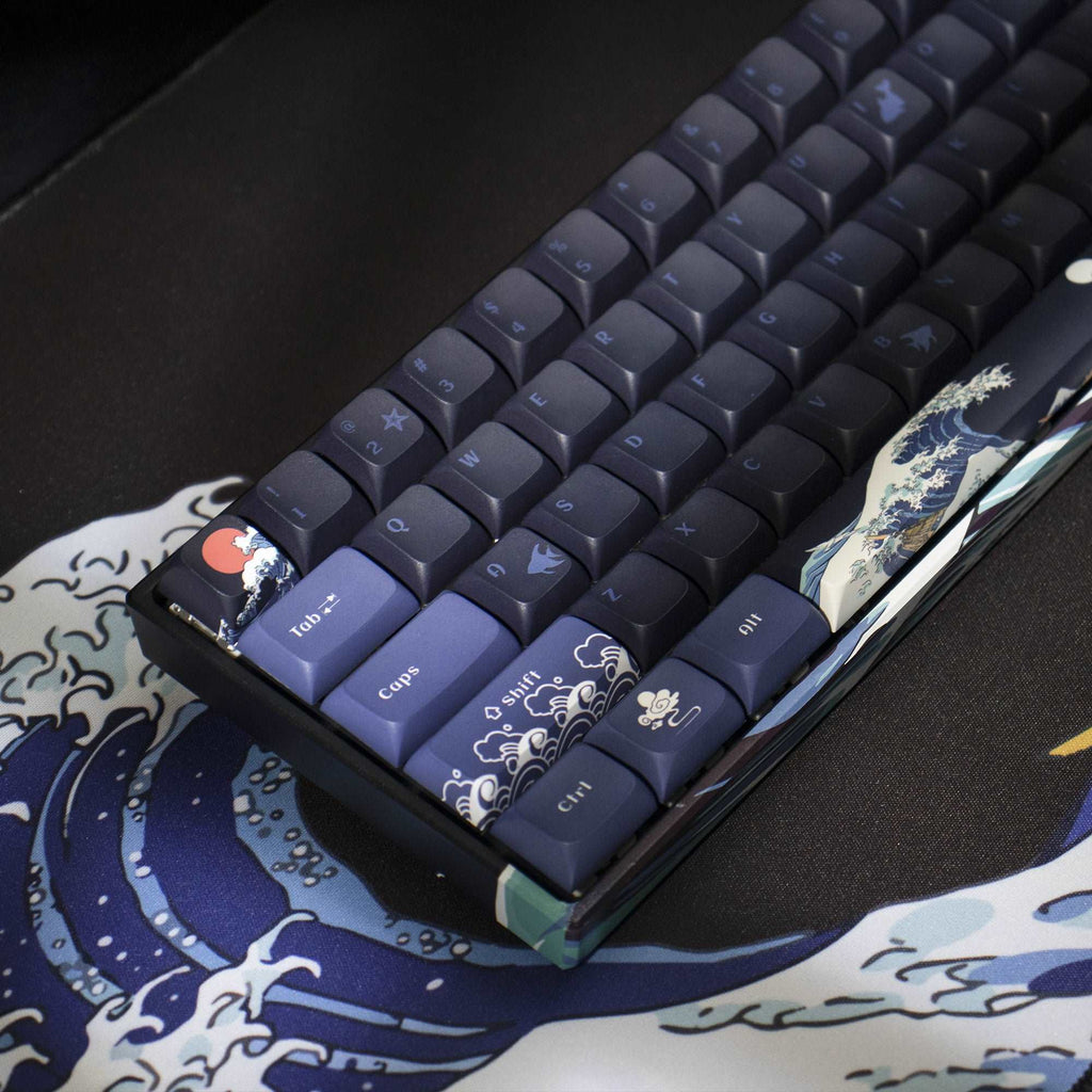 XVX M61 Kanagawa Hot-swappable 61 Keys Wired/Wireless Mechanical Keyboard - xvxchannel