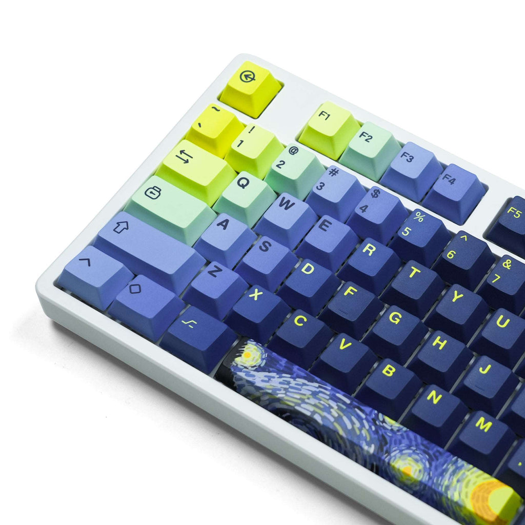XVX The Starry Night Cherry Profile 131-Key Dye Sublimation PBT Keycap Set - xvxchannel