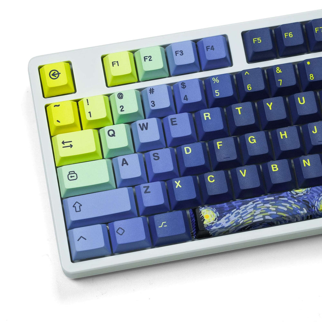 XVX The Starry Night Cherry Profile 131-Key Dye Sublimation PBT Keycap Set - xvxchannel
