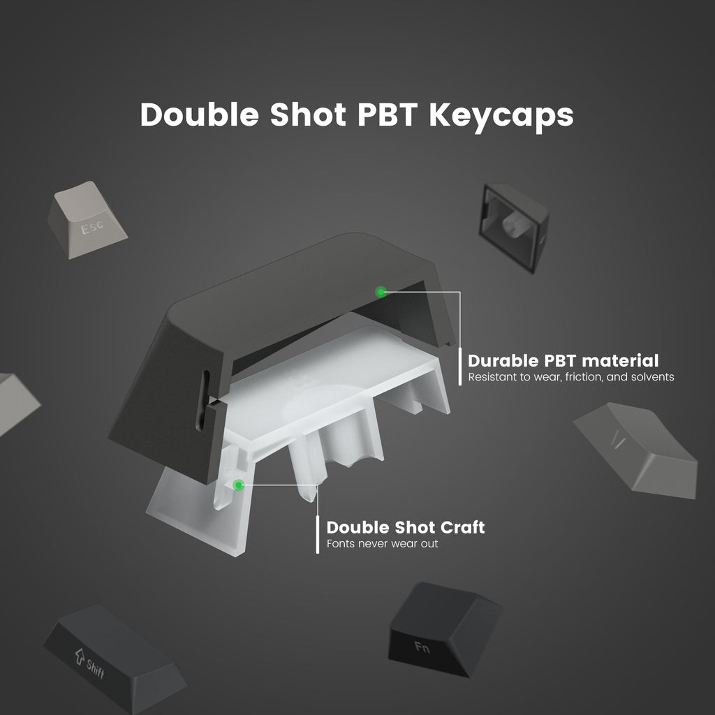XVX Gradient Series 136-Key Side-Printed Cherry Profile Keycap (8 Colors) - xvxchannel