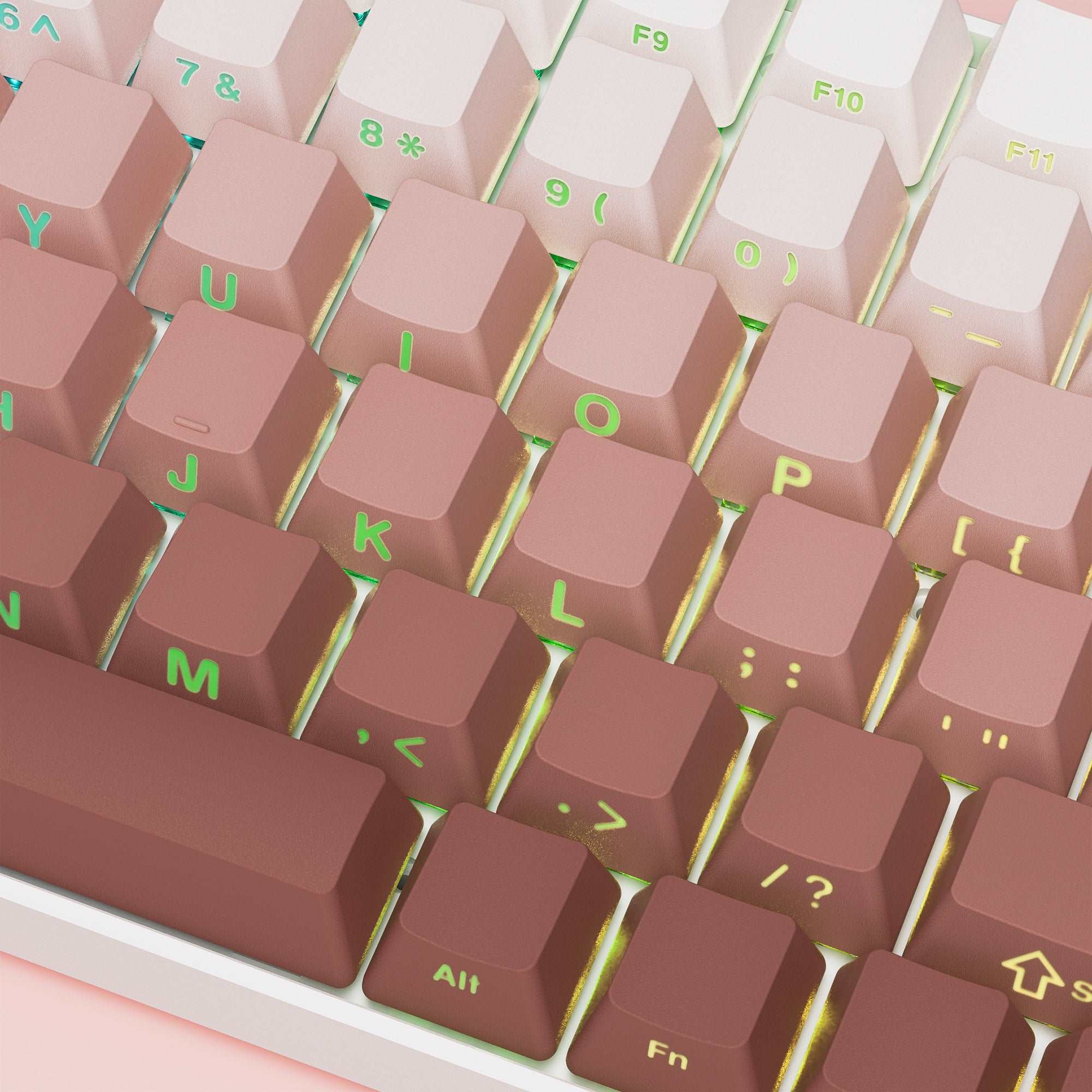 XVX Gradient Series 136-Key Side-Printed OEM Profile Keycap (7 Colors) - xvxchannel