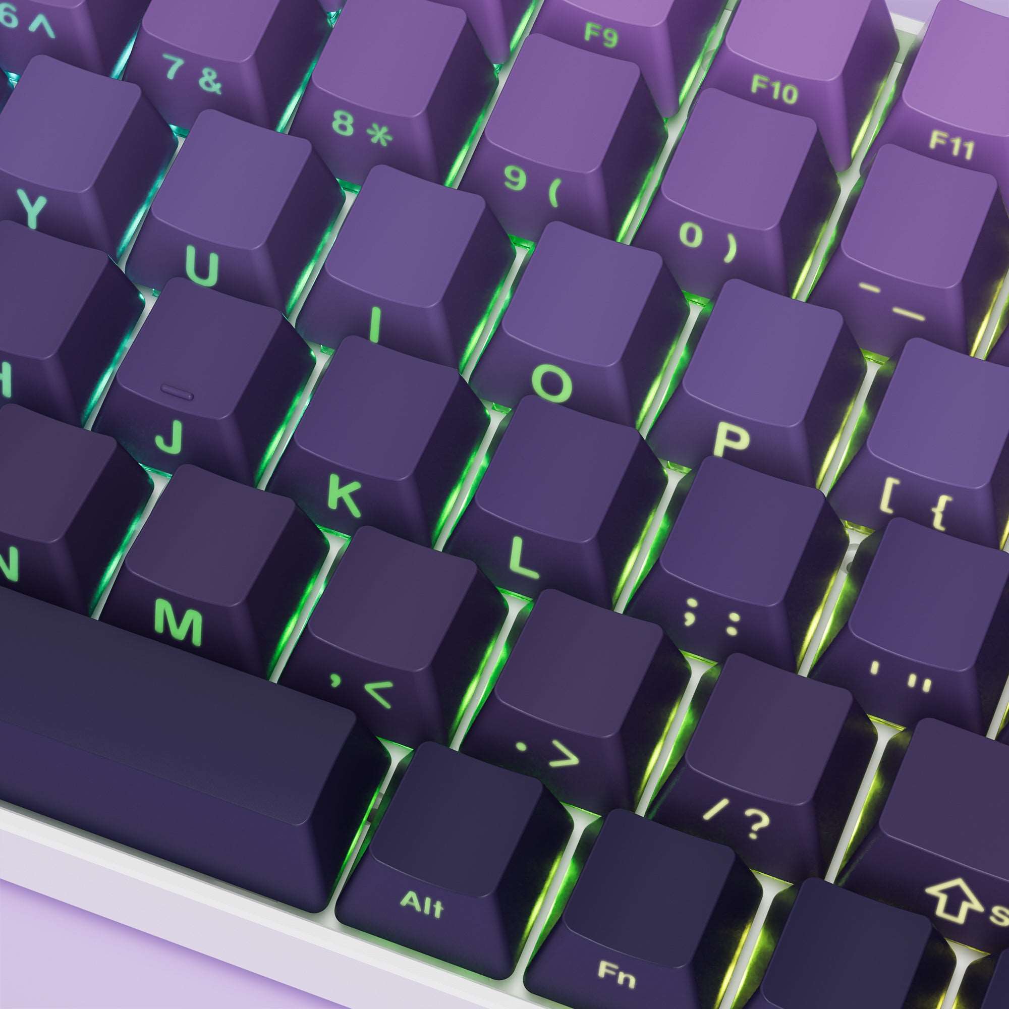 XVX Gradient Series 136-Key Side-Printed OEM Profile Keycap (7 Colors) - xvxchannel
