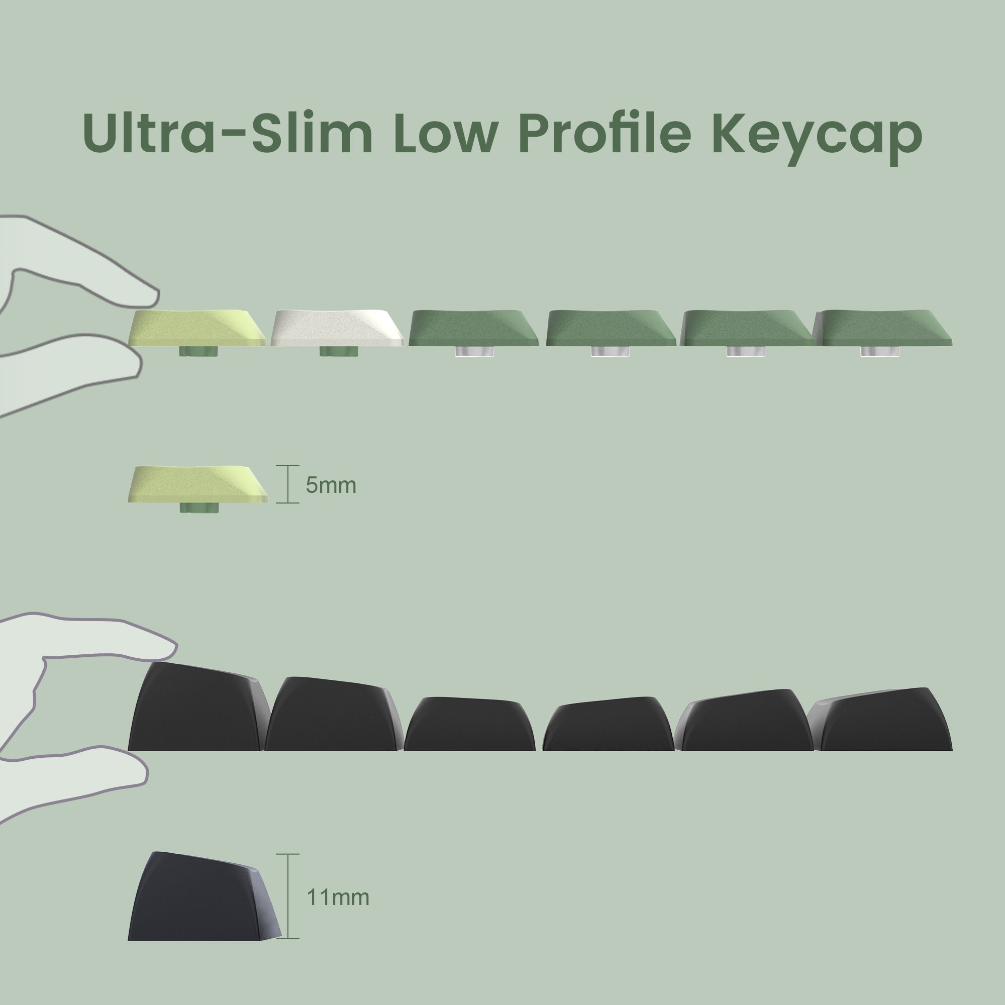 XVX Skyline R2 - Low Profile PBT Double-shot Keycap (6 Colors) - xvxchannel