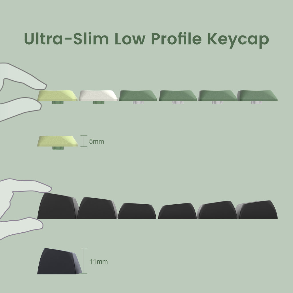 XVX Skyline R2 - Low Profile PBT Double-shot Keycap (6 Colors) - xvxchannel
