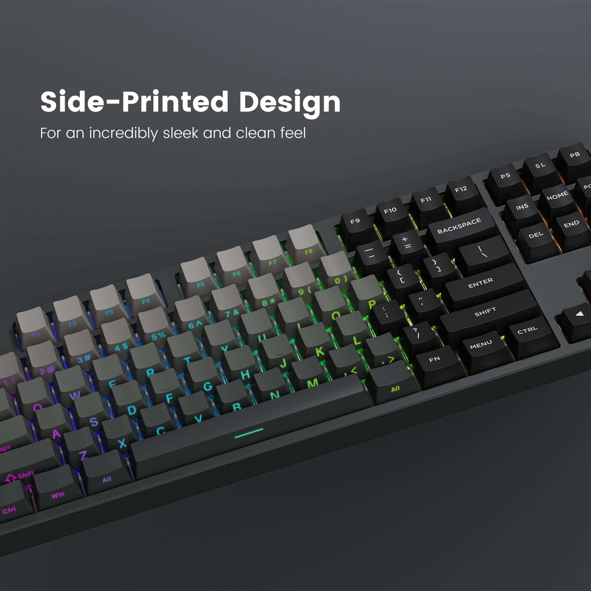 XVX Gradient Series 136-Key Side-Printed OEM Profile Keycap (7 Colors) - xvxchannel