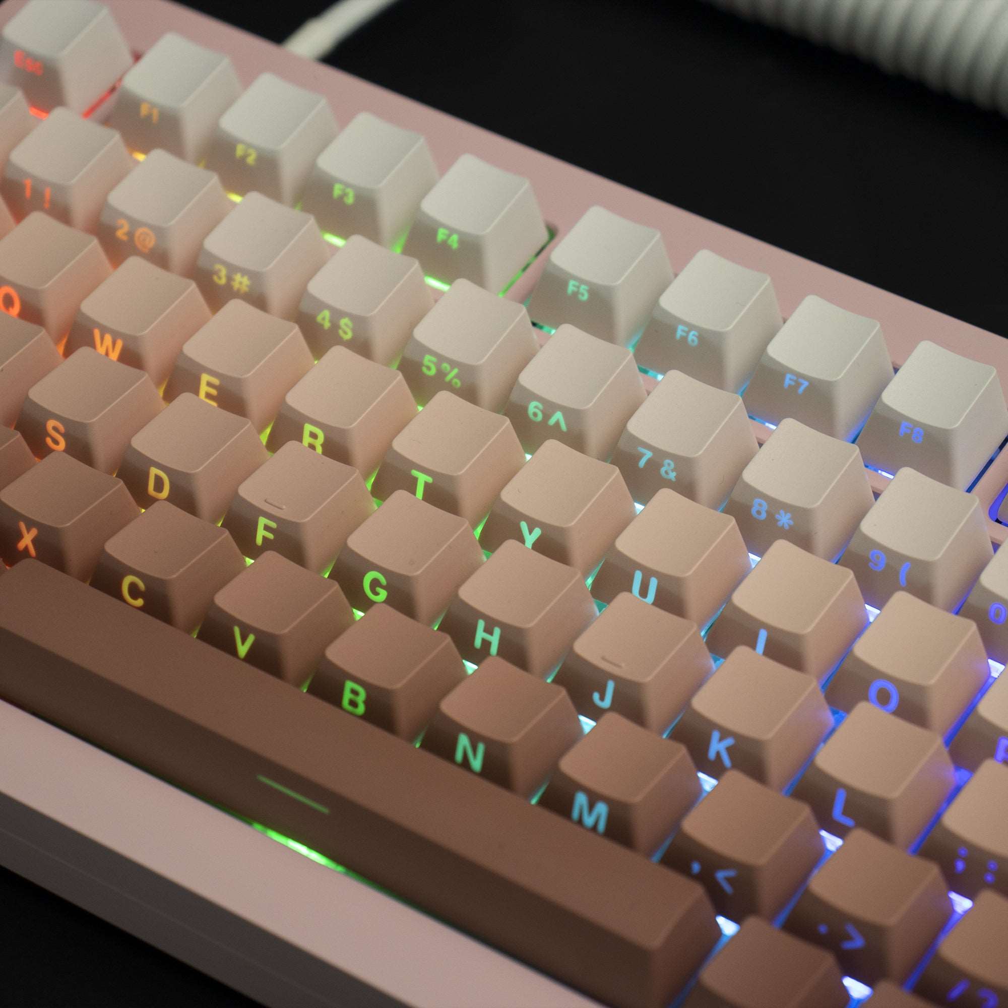 XVX Gradient Series 136-Key Side-Printed OEM Profile Keycap (7 Colors) - xvxchannel
