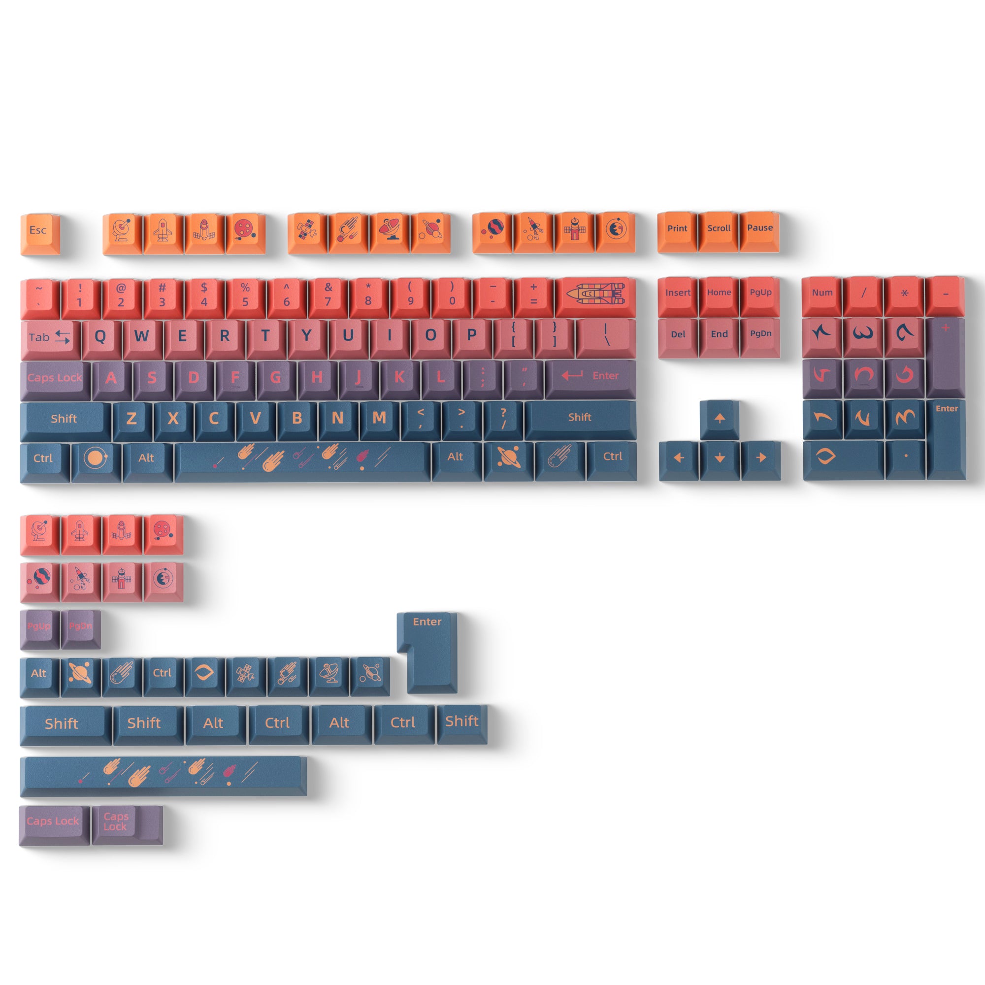 小物 cherry Chosfox | Soulcat＆Xiamu ZX COLOR cherry profile keycap set