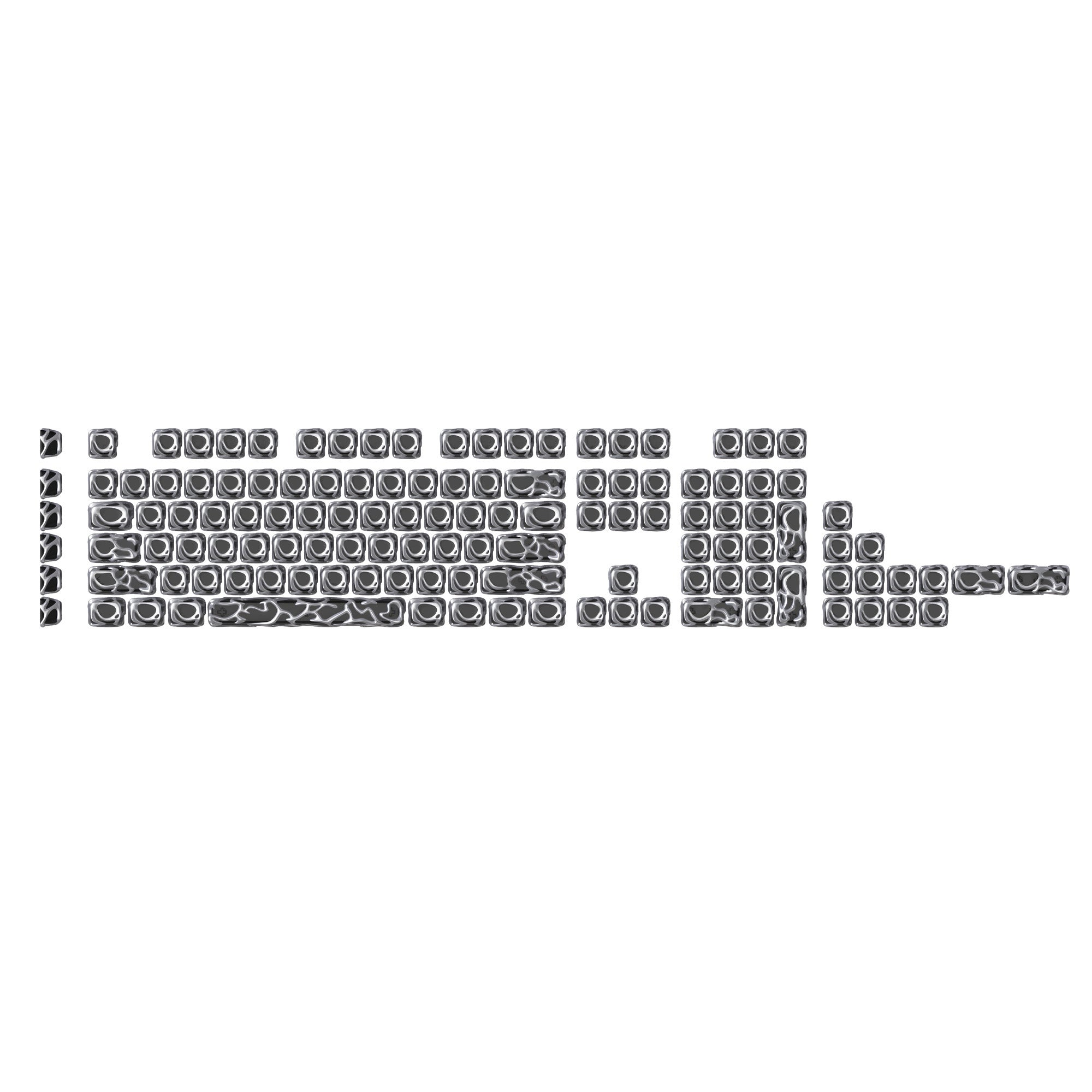 XVX Venom Themed Liquid Metallic ABS+PC Keycap Set – XVX Keyboard