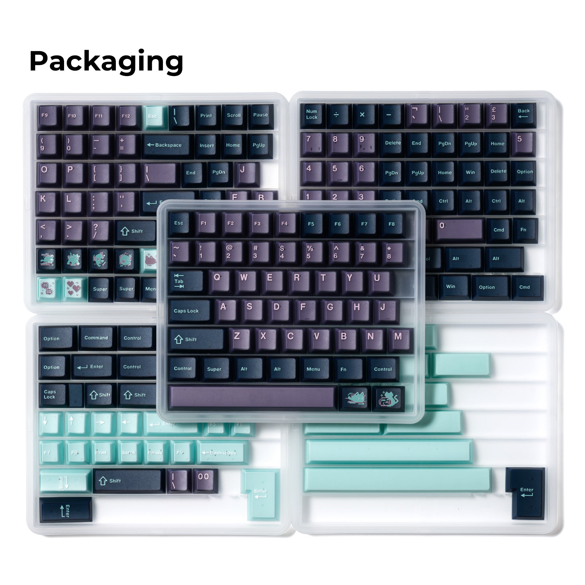 XVX Chromatic Tales Series 216-Key Double-Shot Cherry Profile PBT Keycap Full Set XVX Keyboard Channel