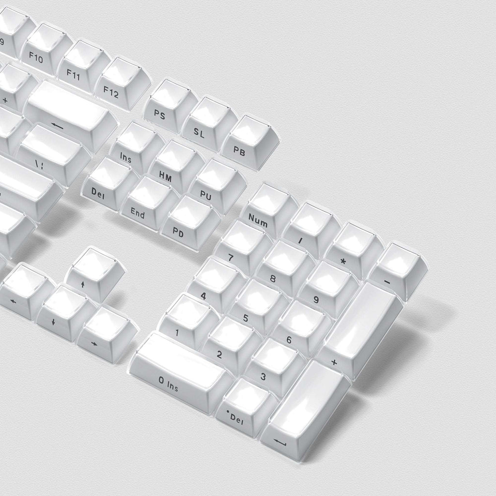XVX Jello Side-Printed Translucent OEM Profile Keycap (113-Key) - xvxchannel