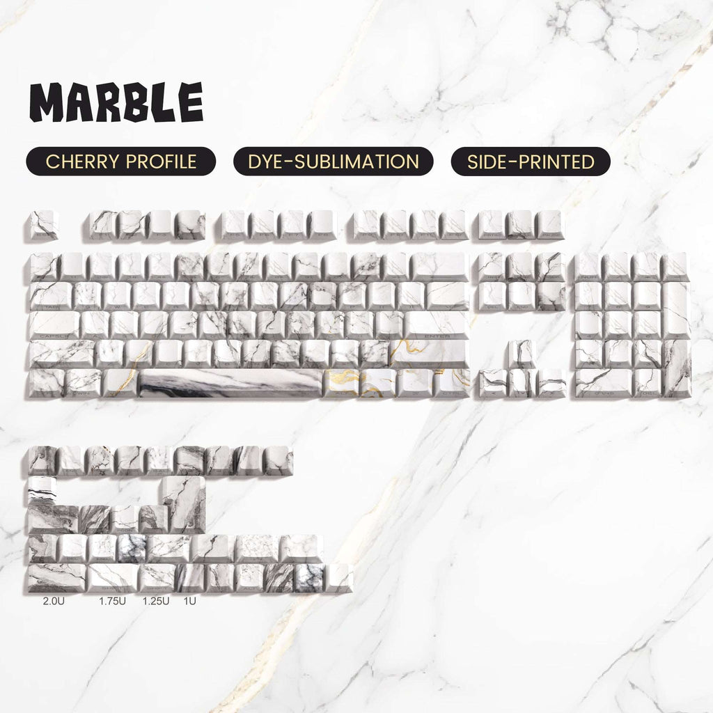 XVX  Side-Printed Cherry Profile Dye Sublimation PBT Keycap Set (136-Key) - xvxchannel