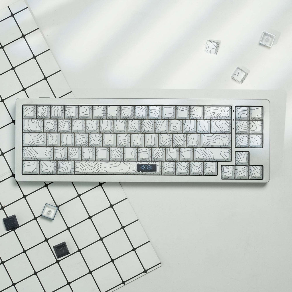 XVX Topographic Cherry Profile Dye-Sub Keycap Set (132-Key) - xvxchannel