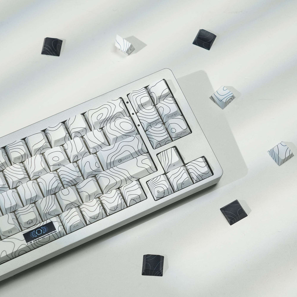 XVX Topographic Cherry Profile Dye-Sub Keycap Set (132-Key) - xvxchannel