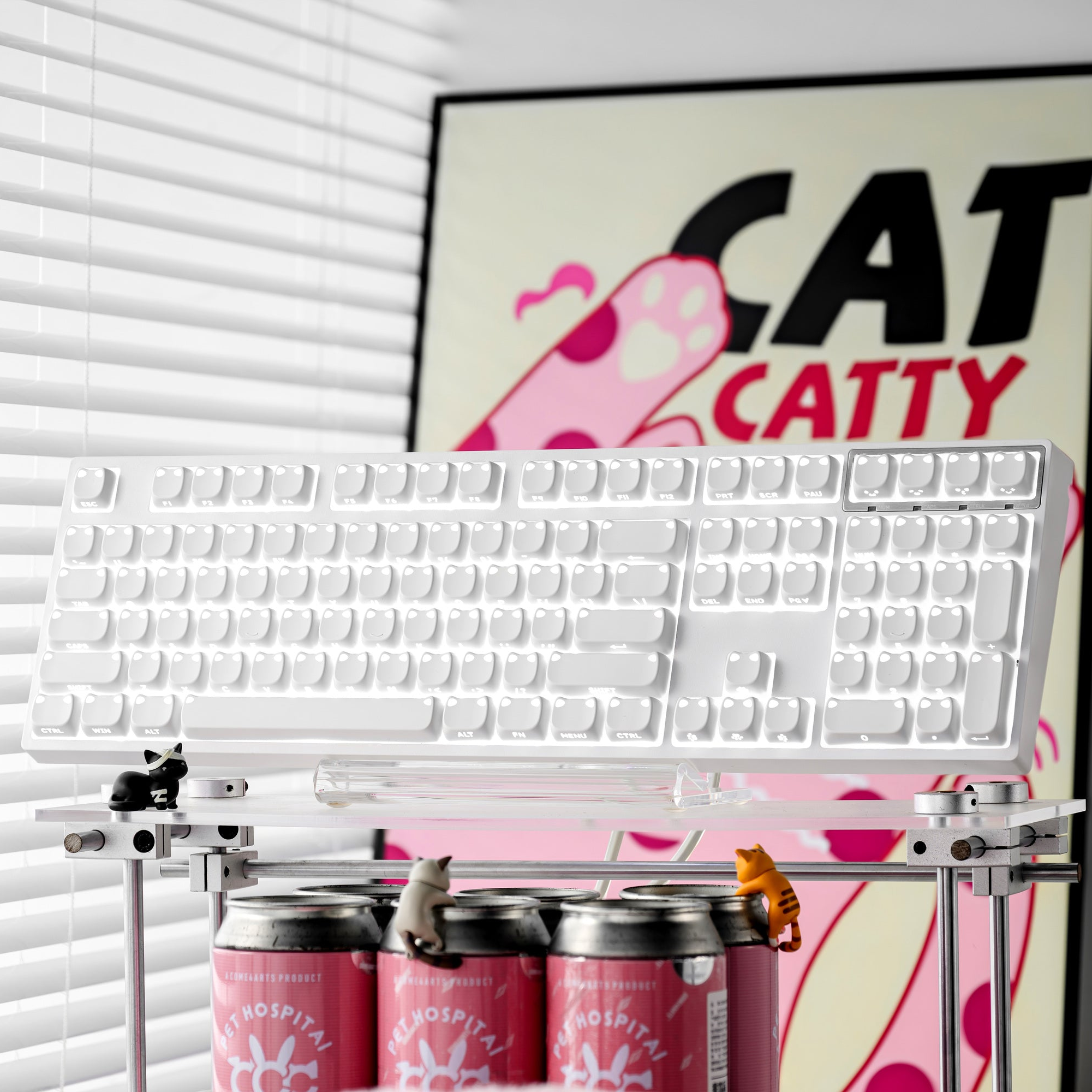 XVX Lumicat MAO Profile Side-Printed Shine-Through 113-Key Keycap Set XVX Keyboard