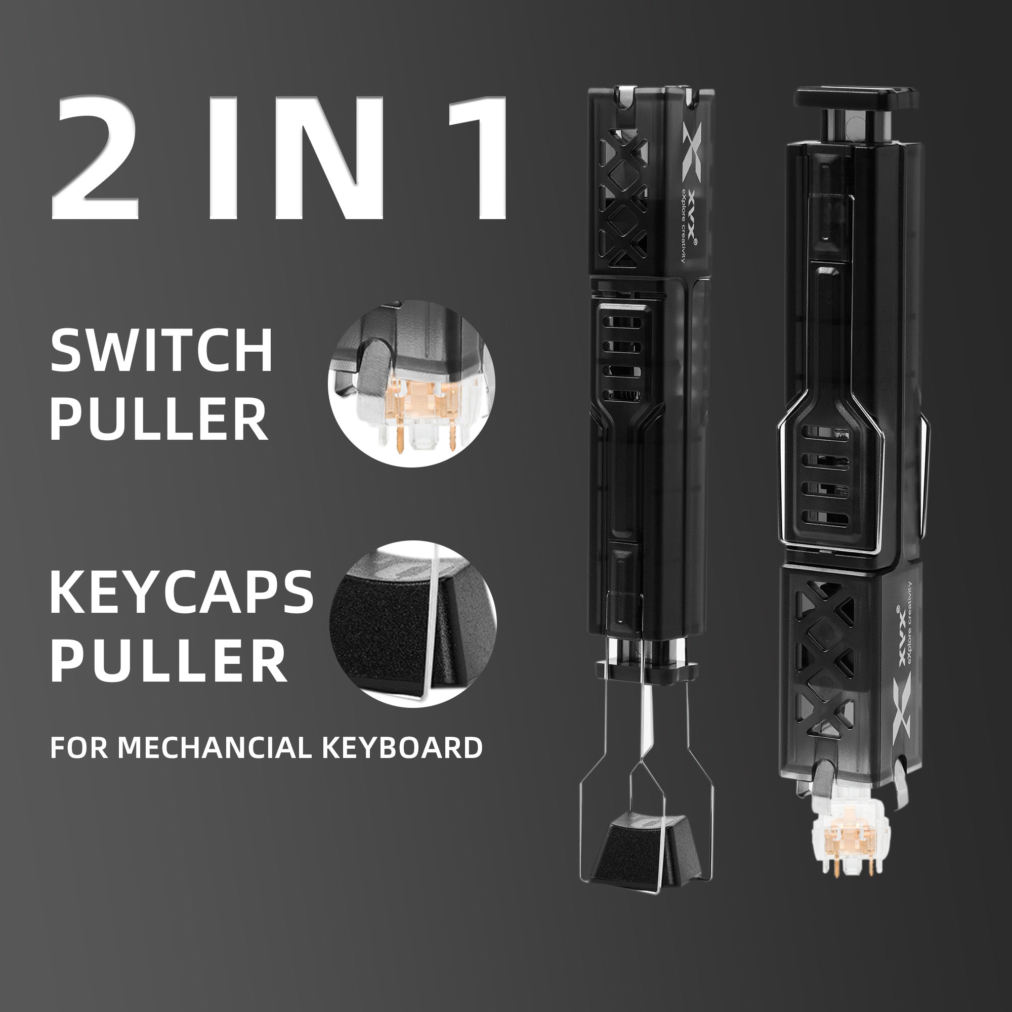 XVX 2-in-1 Switch and Keycap Puller with 4-Claw Grip XVX Keyboard Channel