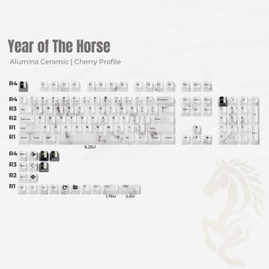 XVX Year Of The Horse Ceramic Cherry Profile 120-Key Full Keycap Set