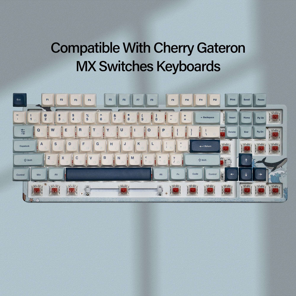 XVX Lavender Purple/Blue Dye-Sub XVX Profile Keycap Set (123-Key) - xvxchannel