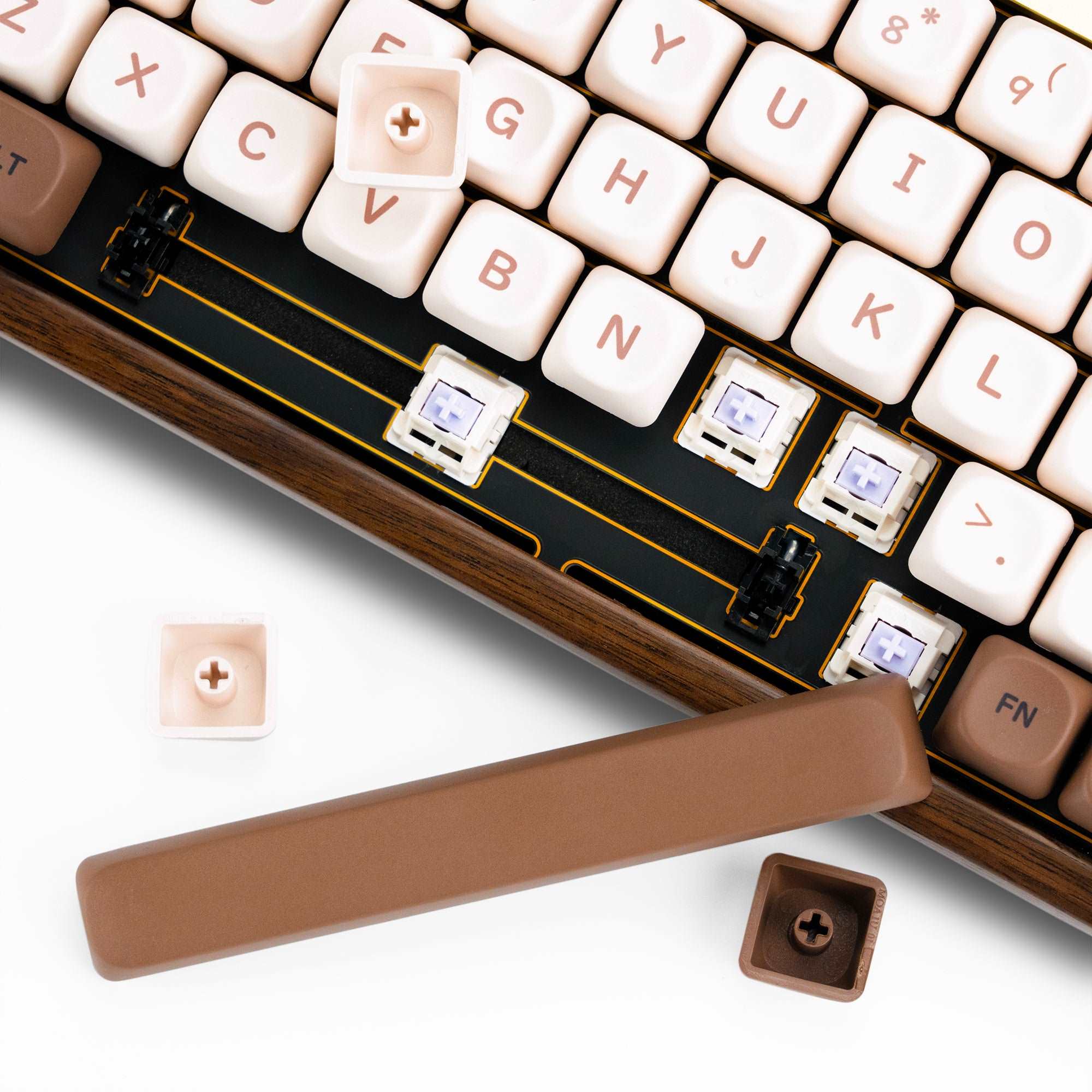 XVX M68 Solid Walnut Mechanical Keyboard – XVX Keyboard Channel