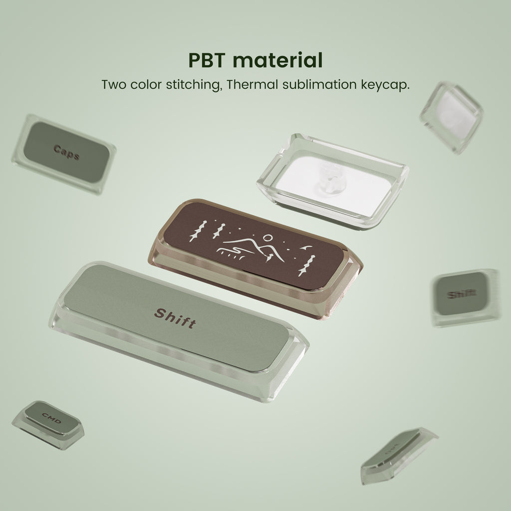 XVX Mist Dye-Sub Low Profile Keycap (125-Key) - xvxchannel