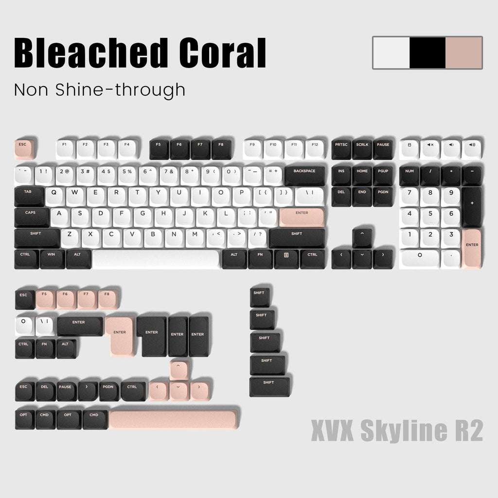 XVX Skyline R2 - Low Profile PBT Double-shot Keycap (6 Colors) - xvxchannel