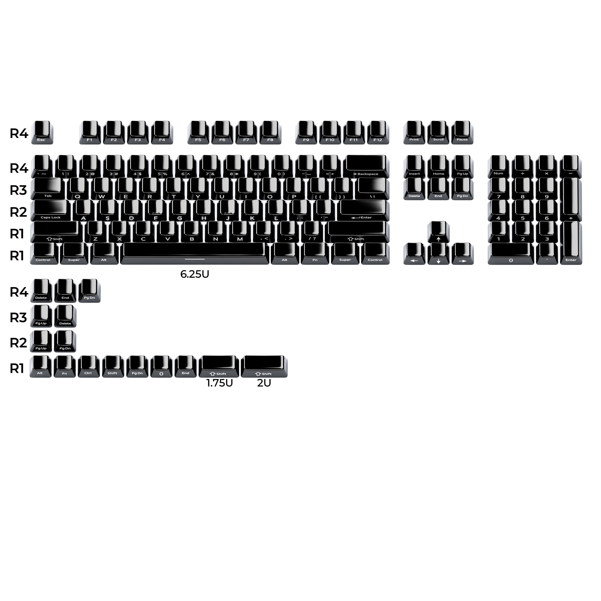 XVX Ceramic Full Set Cherry Profile 120-Key Keycap Set XVX Keyboard Channel
