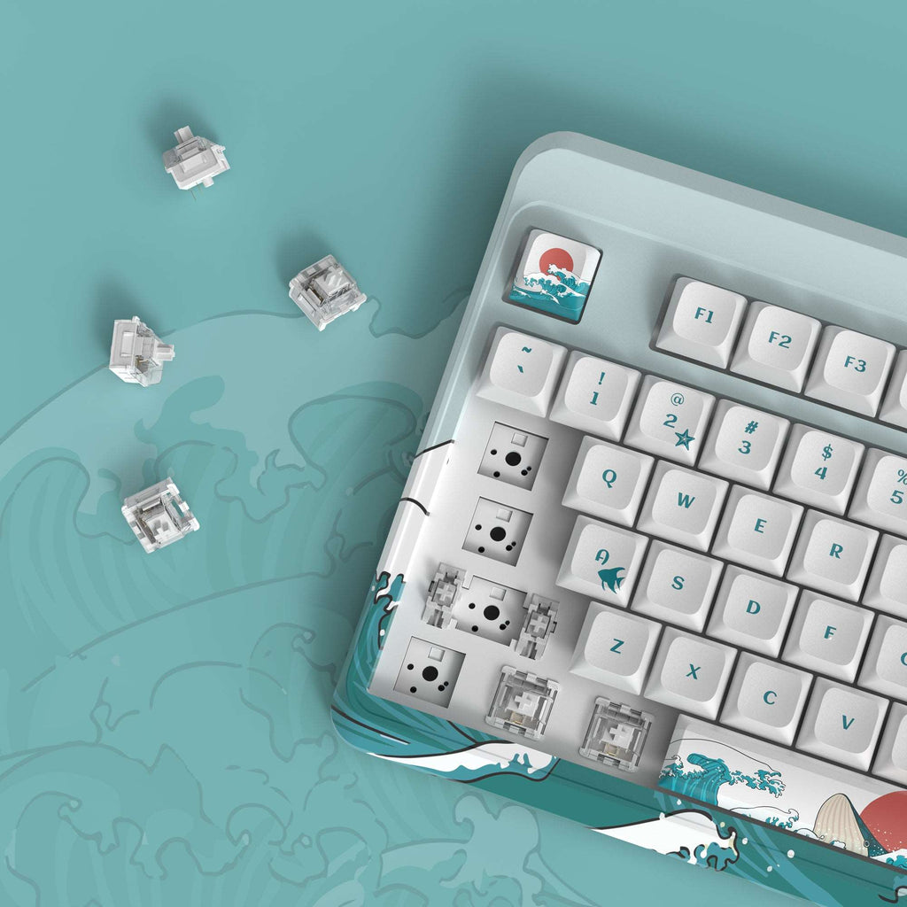 XVX M87 Pro Tri-Mode Smart Display Mechanical Keyboard (Coral Sea/Retro Grey/Shadow) - xvxchannel