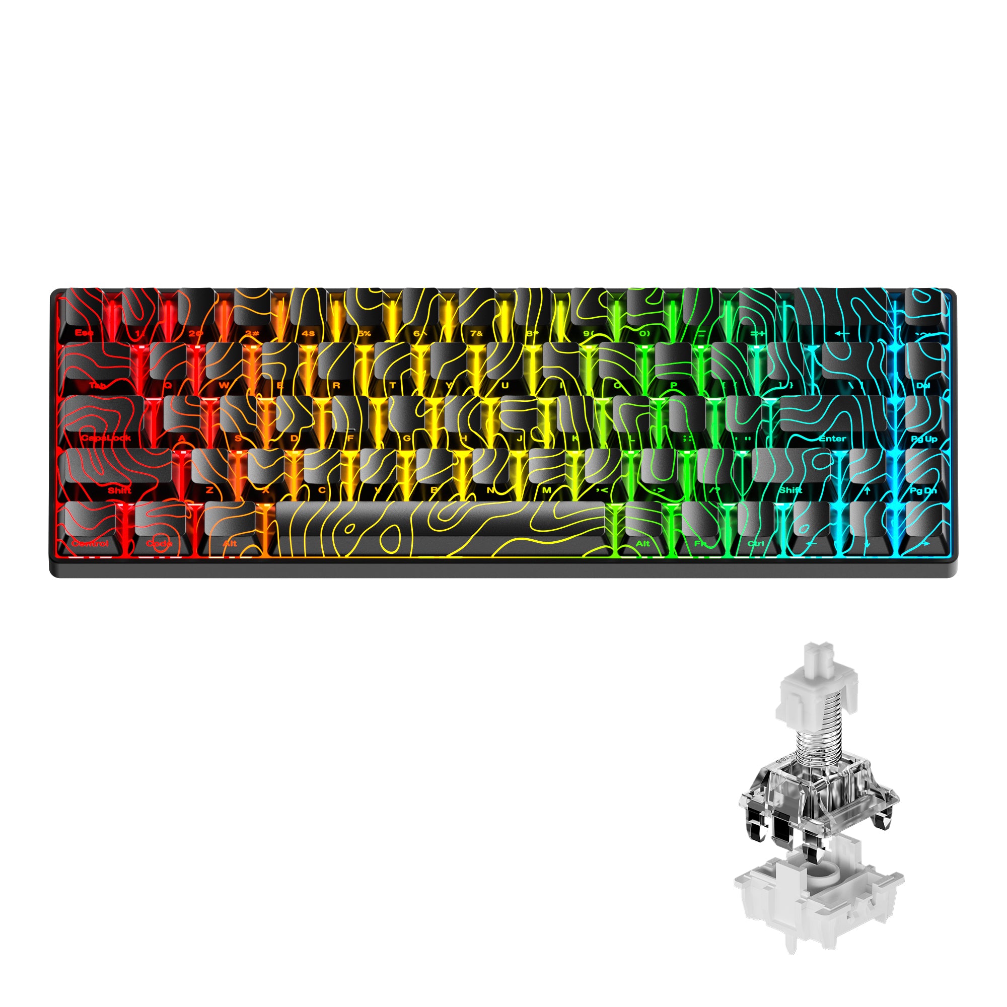 XVX HE68 68% Rapid Trigger Hall Effect Wired Magnetic Gaming Keyboard XVX Keyboard Channel