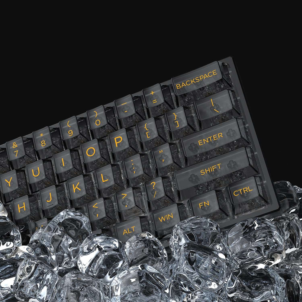 XVX Clear Translucent Cherry Profile Keycap Full Set (140-Key 2 Colors) - xvxchannel