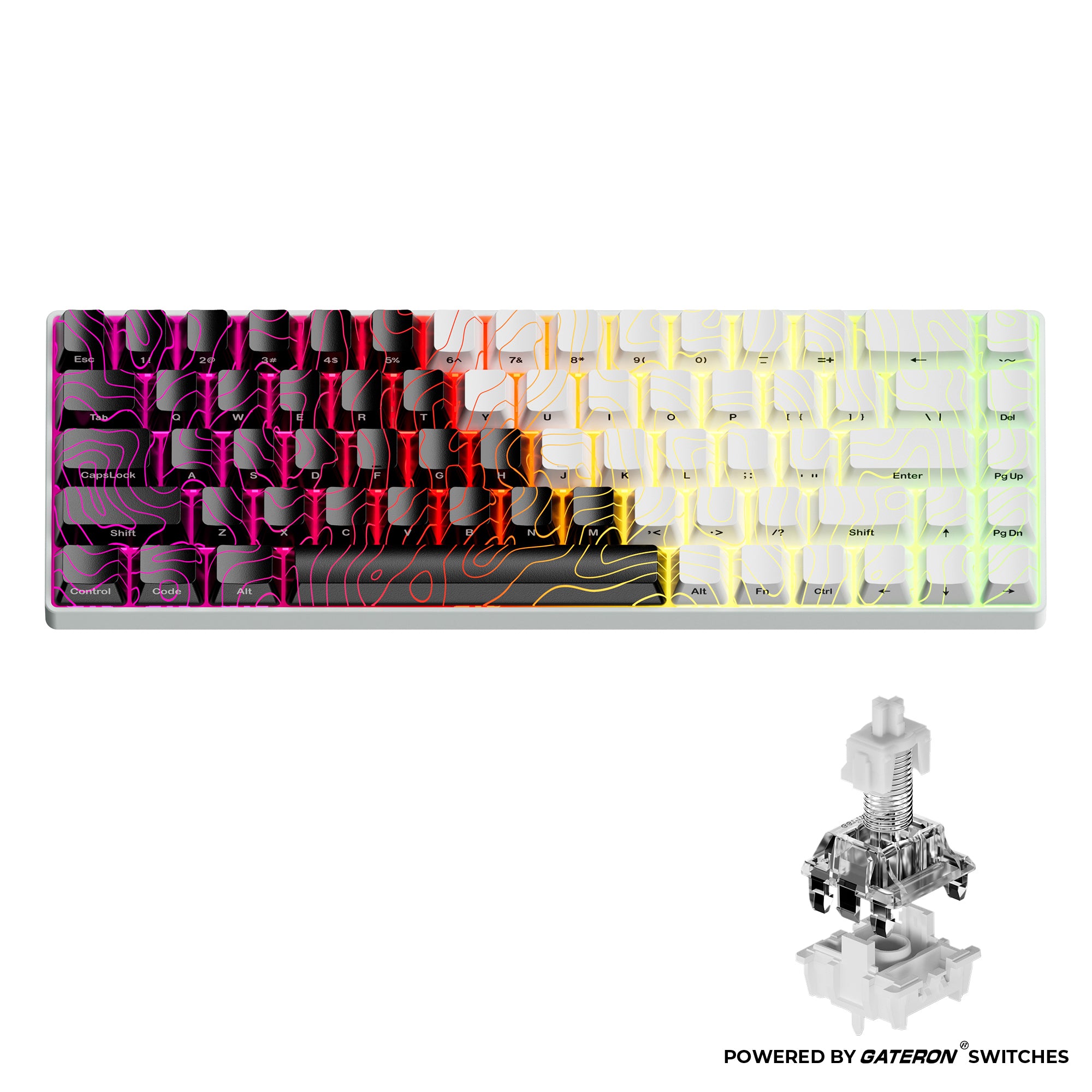 XVX HE68 68% Rapid Trigger Hall Effect Wired Magnetic Gaming Keyboard XVX Keyboard Channel