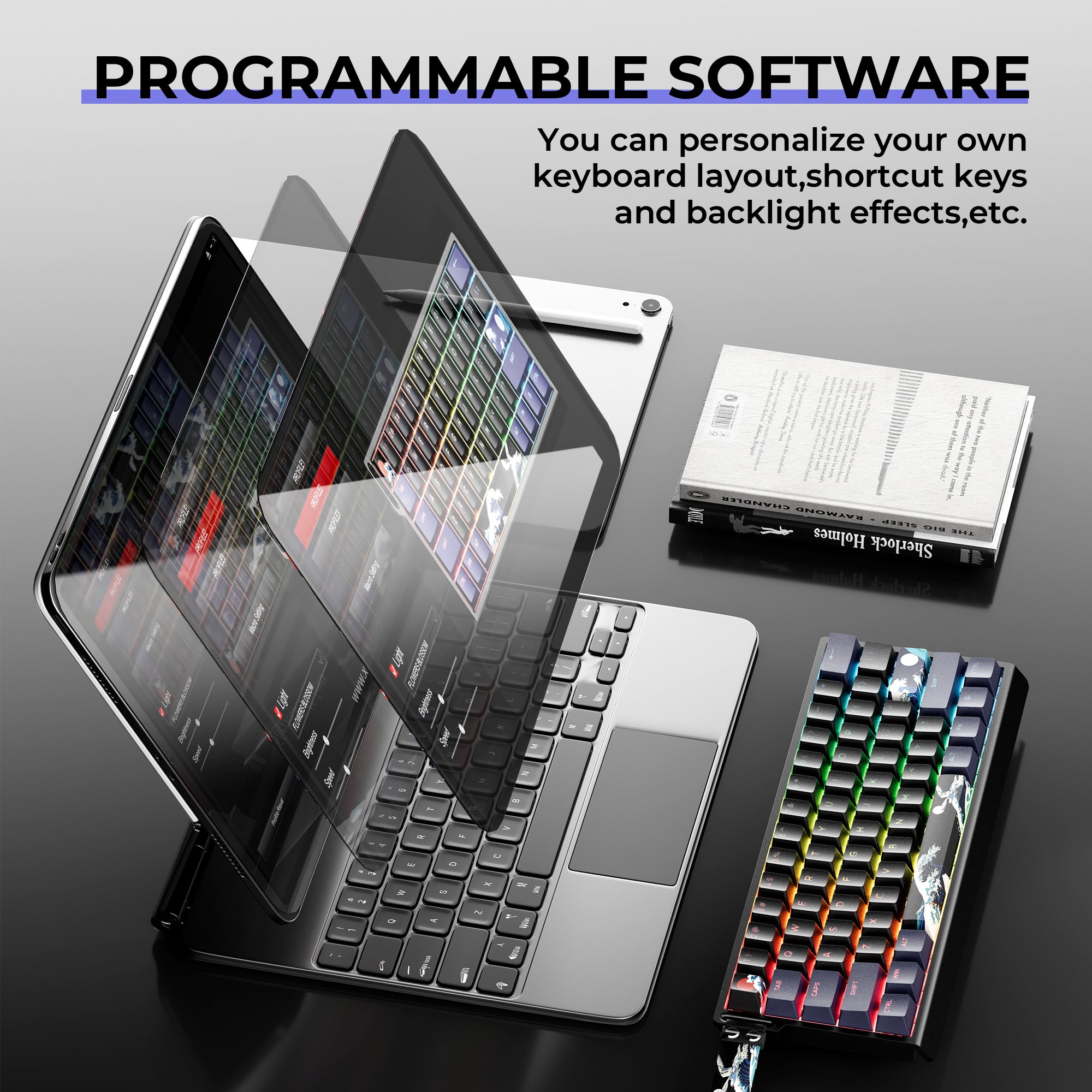 XVX H61 Kanagawa 60% CNC Aluminum Hot-Swappable Wired Mechanical