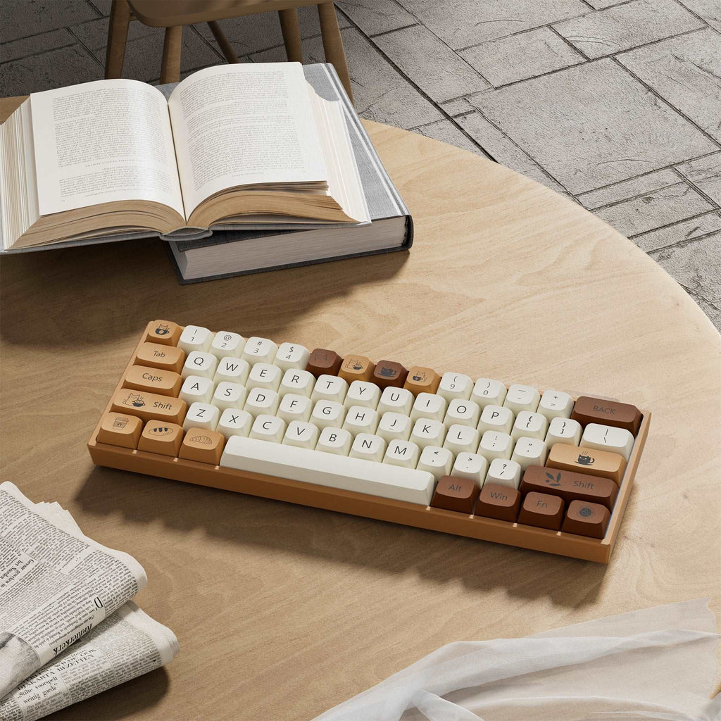 XVX Coffee Cat 143-Key XDA Profile Dye-Sub PBT Keycap - xvxchannel