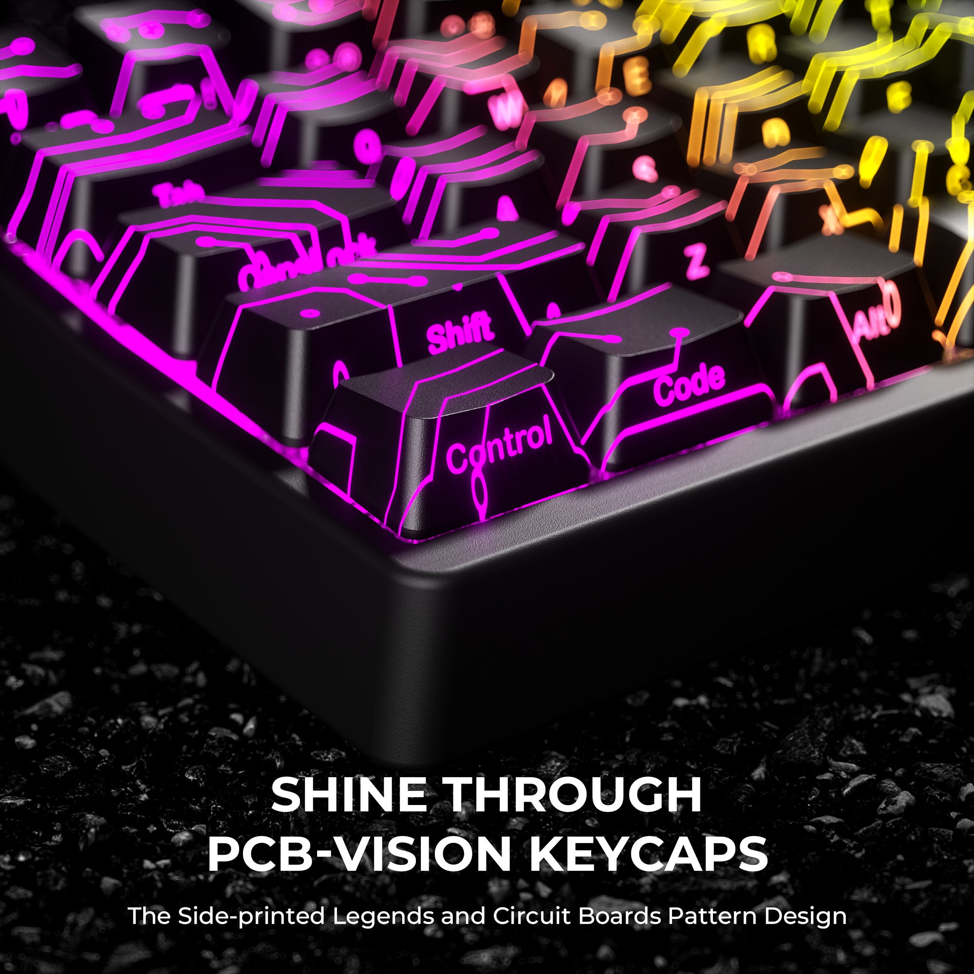 XVX PCB-Vision OEM Profile IMD-Tech Keycap Set 118-Key XVX Keyboard Channel