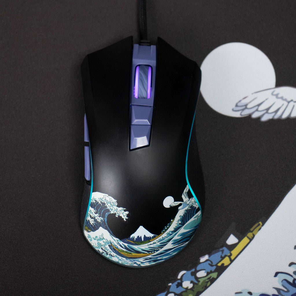 XVX G705 Kanagawa Themed Gaming Mouse (Wired) - xvxchannel