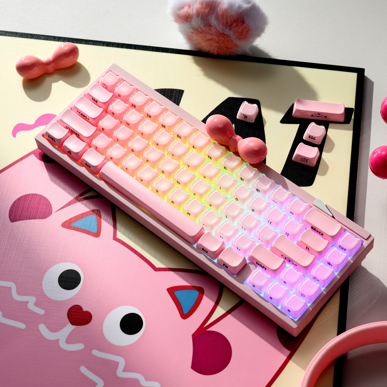 XVX Jelly MAO Profile Side-Printed Translucent 119-Key Keycap Set XVX Keyboard Channel
