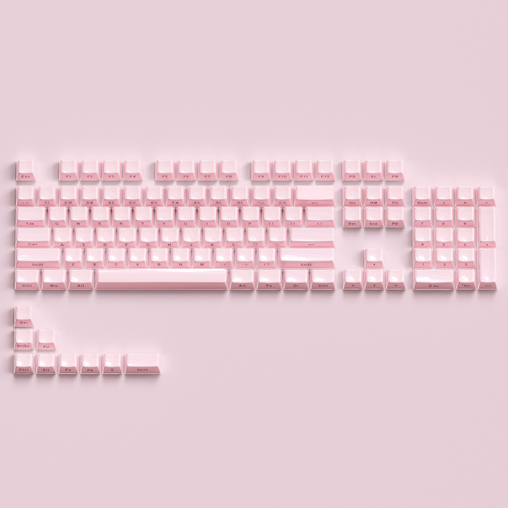 XVX Jelly Side-Printed Translucent Double-Shot OEM Profile 113-Key Keycap Set XVX Keyboard Channel
