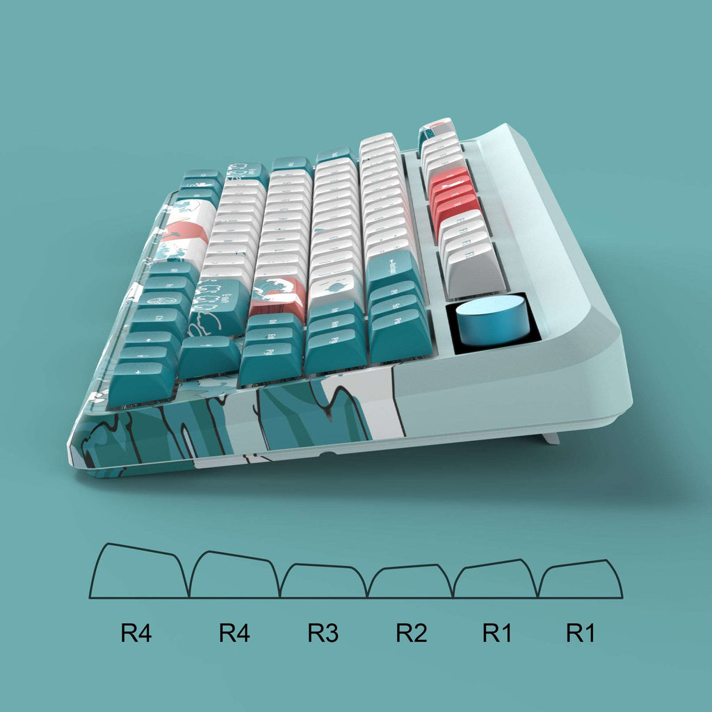 XVX M87 Pro Tri-Mode Smart Display Mechanical Keyboard (Coral Sea/Retro Grey/Shadow) - xvxchannel