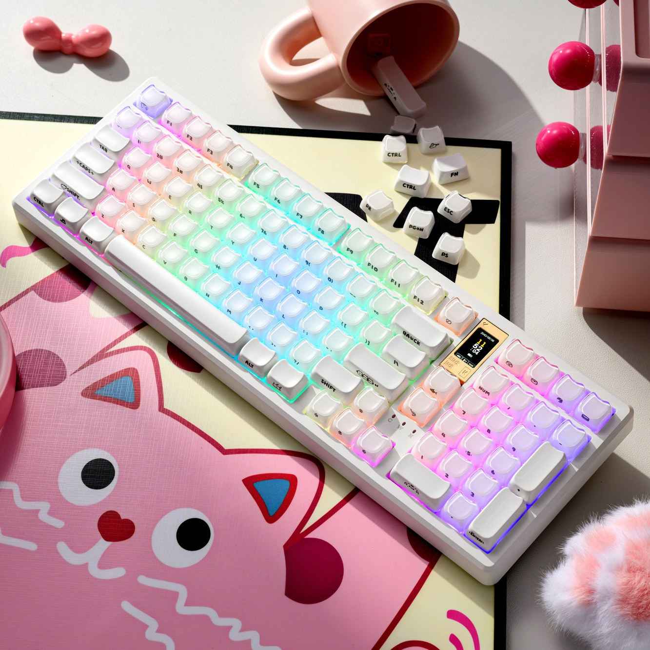 XVX Jelly MAO Profile Side-Printed Translucent 119-Key Keycap Set