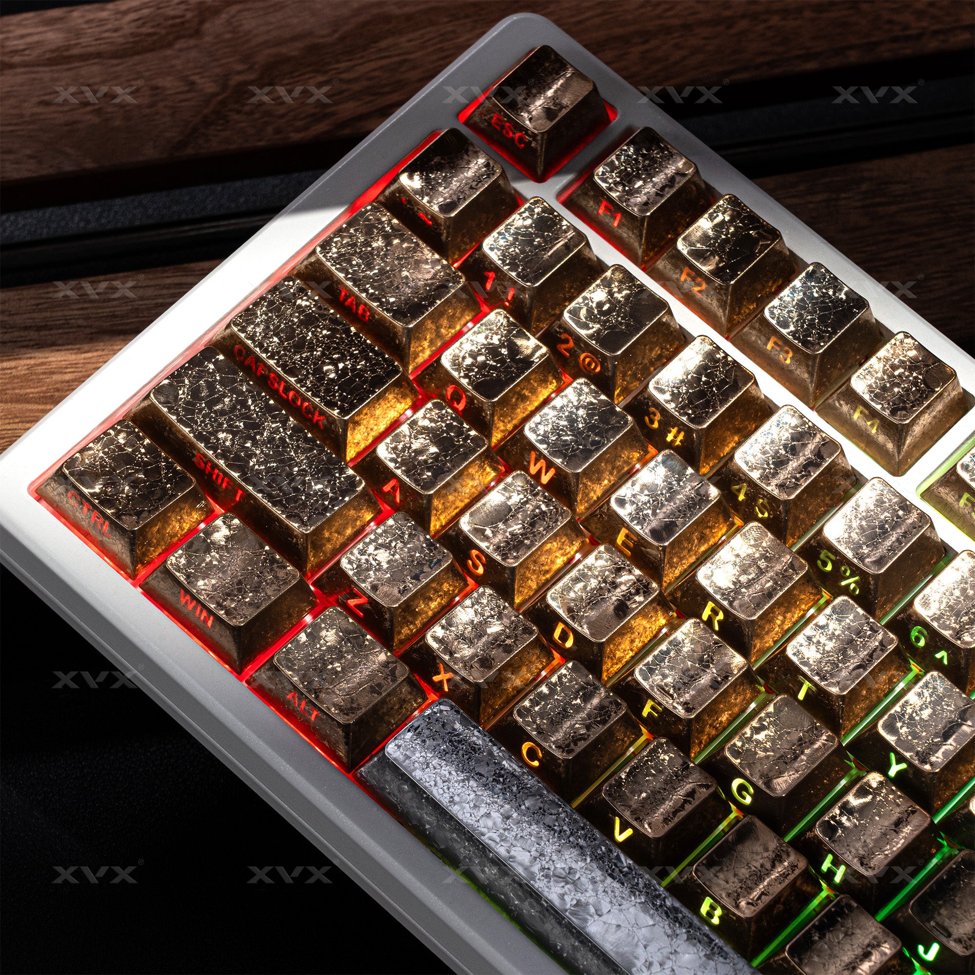 XVX Foil Series Side-Printed Shine-Through Cherry Profile Keycap Set XVX Keyboard Channel