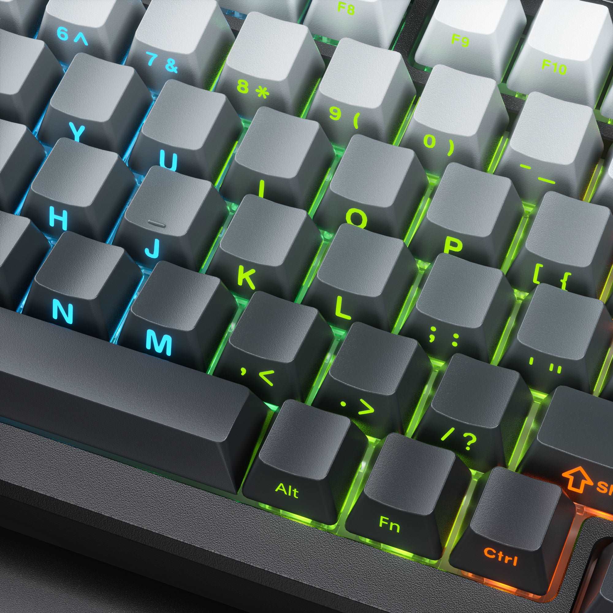 XVX Gradient Series 136-Key Side-Printed OEM Profile Keycap (7 Colors) - xvxchannel