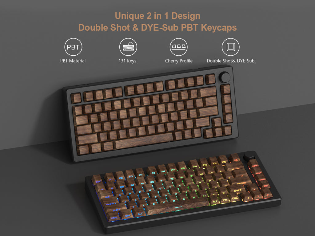 XVX  Side-Printed Cherry Profile Dye Sublimation PBT Keycap Set (136-Key) - xvxchannel