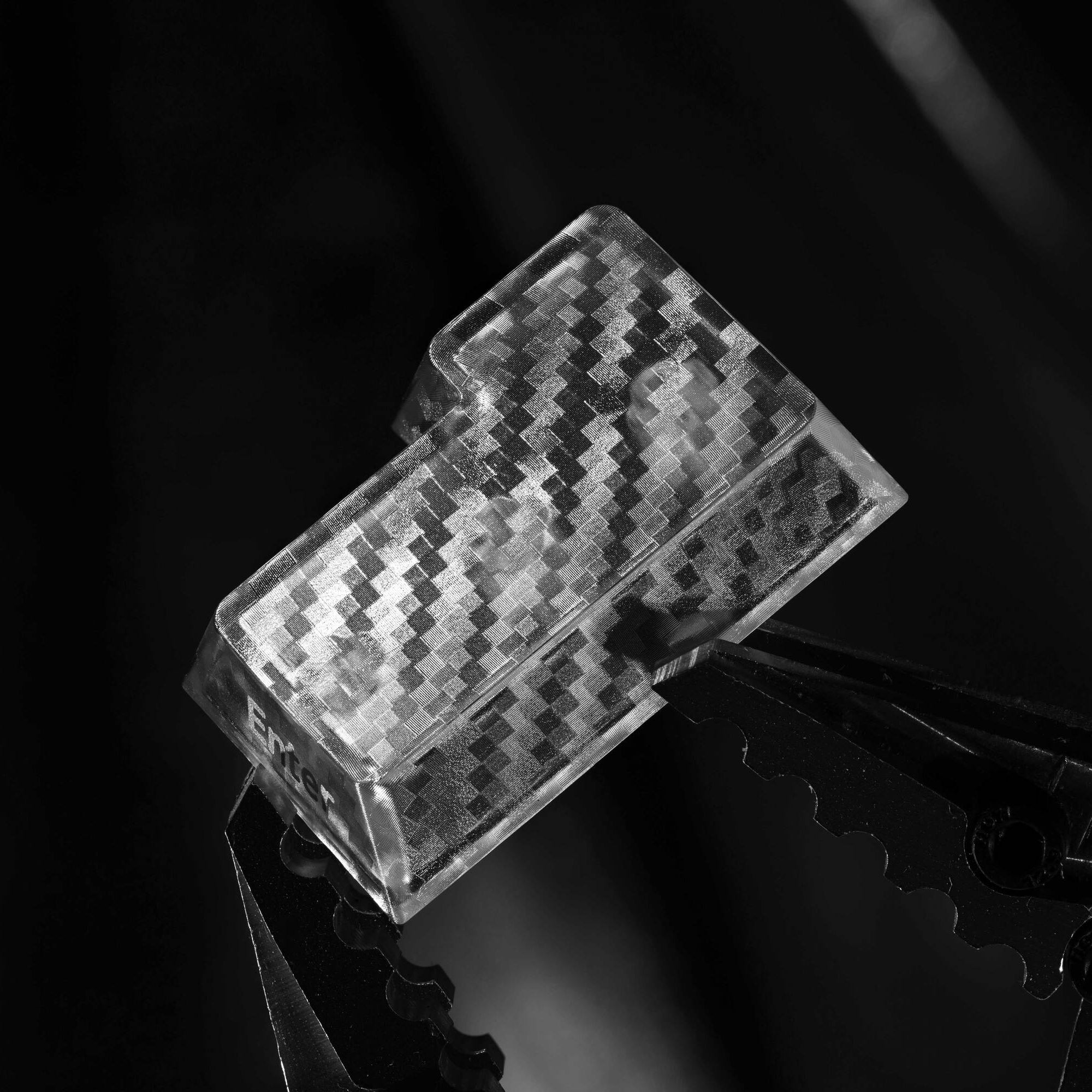Carbon Fiber Textured keycap on a dark background
