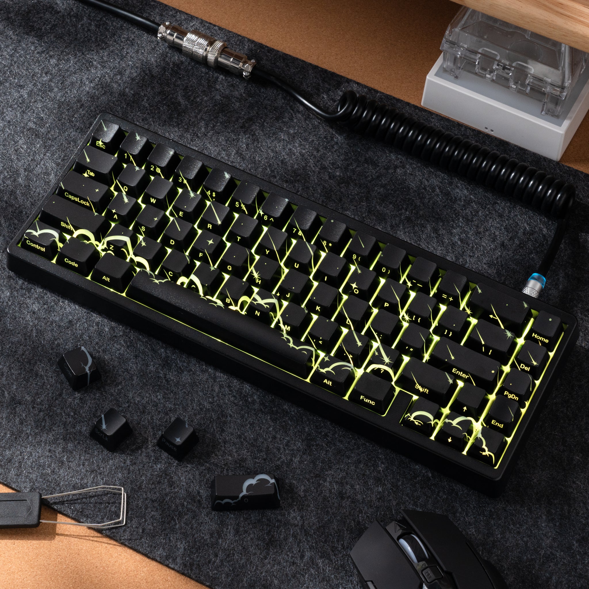 METEORページ XVX Meteor Version Pattern OEM Profile IMD-Tech Keycap Set-118keys