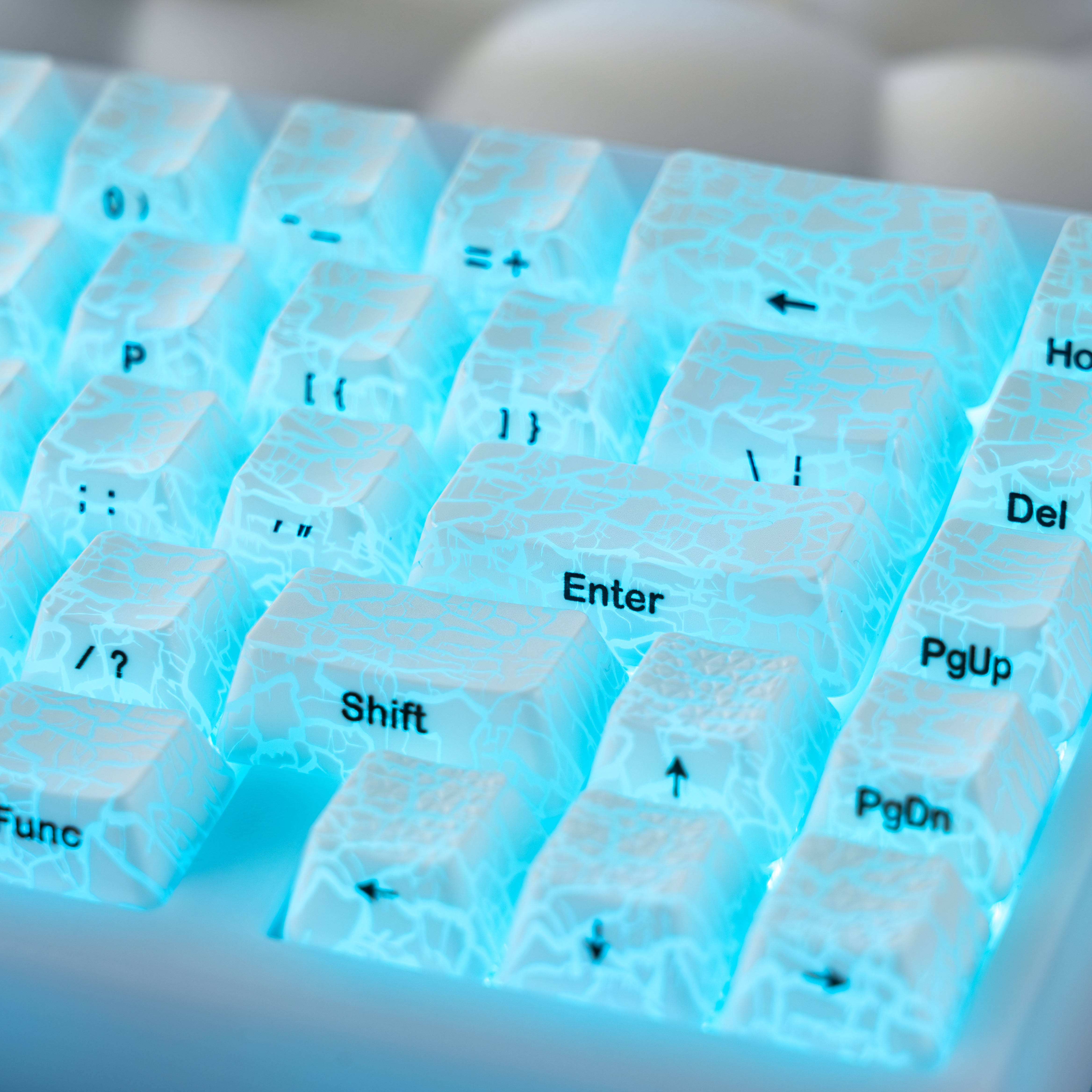 Key Tech Keyboard Pattern XVX IMD Ice Crack Pattern Shine-Through OEM Profile Keycap Set – XVX ...