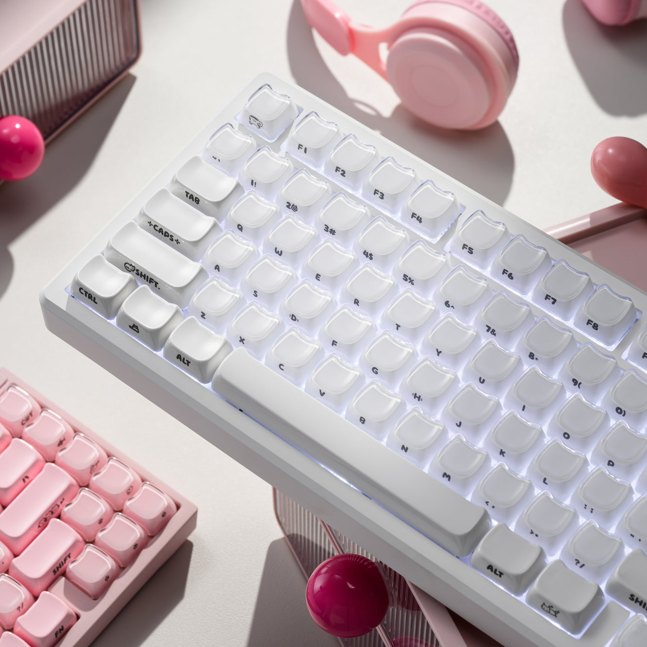 XVX Jelly MAO Profile Side-Printed Translucent 119-Key Keycap Set XVX Keyboard Channel